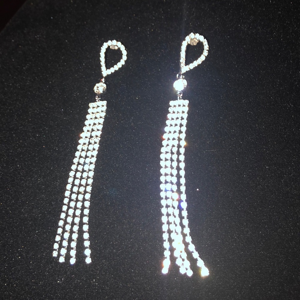 Bling galore dangling earrings